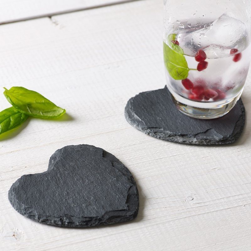 Japanese Ins Natural Slate Coasters Nordic Whiskey Themed Glass Mats Insulated Rock Coasters Teacups Mats Candle Coaster