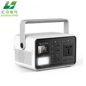 Portable Power Station 200W 222Wh Emergency Backup Lithium Battery 110V/200W AC Outlet Solar Generator