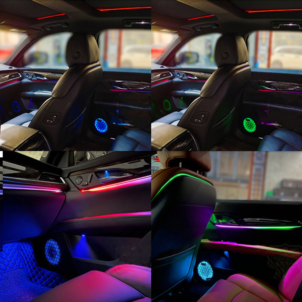 Factory direct Car Interior Led Light Ambient Light Neon El Wire Strip Chasing Rgb Car Atmosphere Light