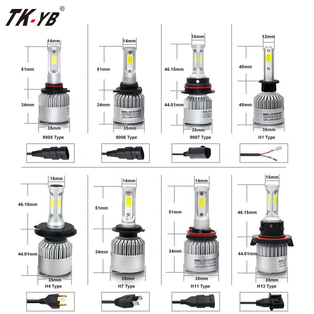 Hot sales Car Headlight H1 H4 H7 H13 H11 led light 48w 12000lm High Power Led Headlight Bulbs For Car