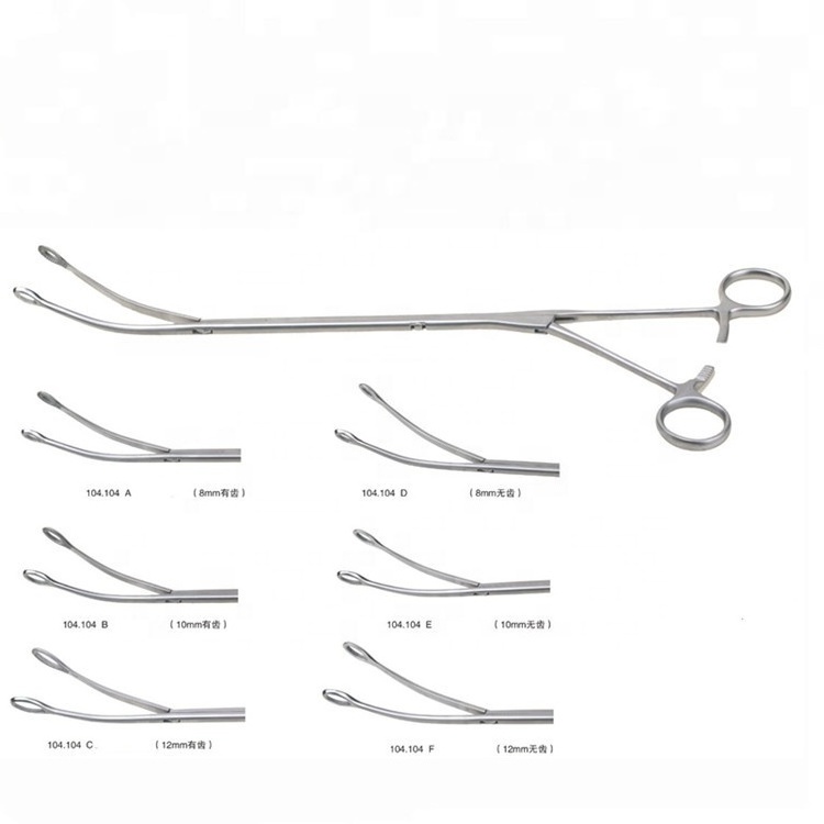 Thoracoscopic surgical instruments Thoracic operation equipment amphiarthrosis/Double joint  Egg circle clamp/sponge forceps