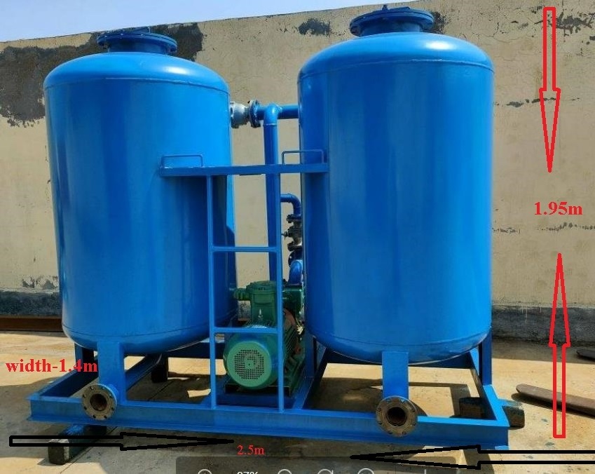 Waste oil recycling to diesel engine oil refining machine