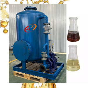 Waste oil recycling to diesel engine oil refining machine