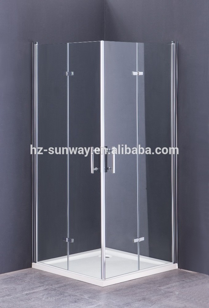 120x190cm China Strip Frosted Shower Glass Door, Frame Less Corner Pivot Shower Door