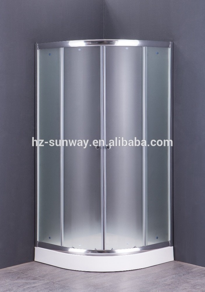 120x190cm China Strip Frosted Shower Glass Door, Frame Less Corner Pivot Shower Door