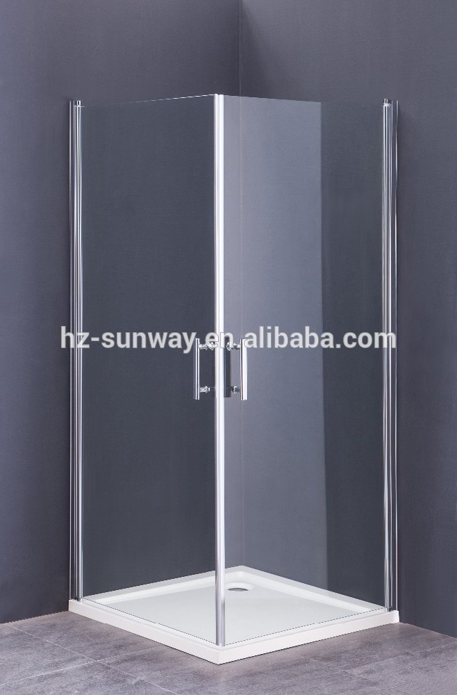 120x190cm China Strip Frosted Shower Glass Door, Frame Less Corner Pivot Shower Door