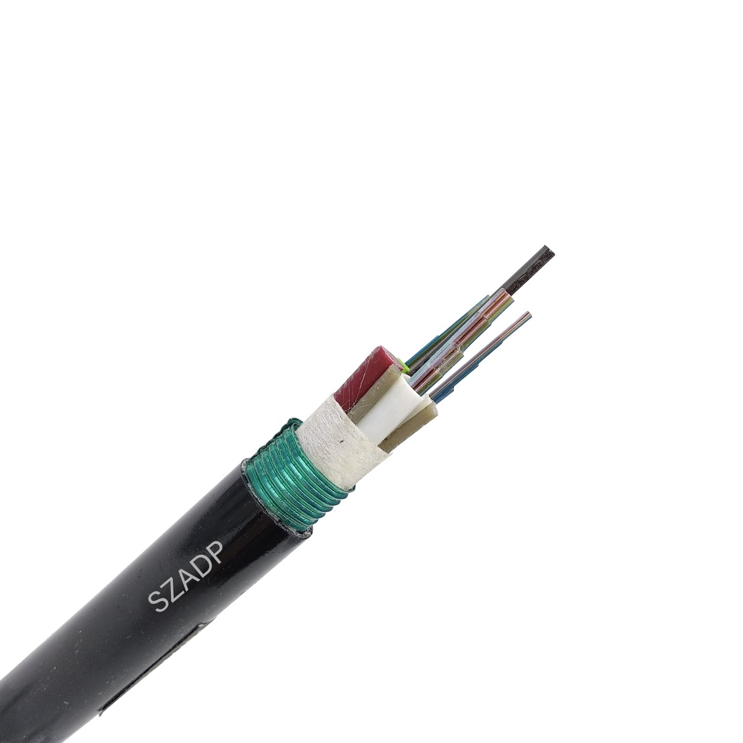 Gyta Gyts 12 24 48 Cores G652D Single Mode Armoured Fiber Optical Cable Ftth Buried Optical Outdoor Cable