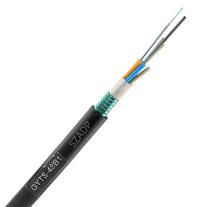 Gyta Gyts 12 24 48 Cores G652D Single Mode Armoured Fiber Optical Cable Ftth Buried Optical Outdoor Cable