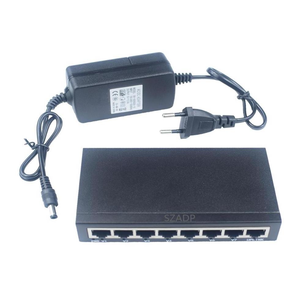 SZADP 8 Port Gigabit Switch Network Switch 1000Mbps with the best price network POE Switch