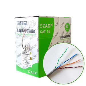 CAT 5E HCCA CCA Copper 305M Box 24AWG 4 Pair UTP/FTP/SFTP Cat5e CAT5 Lan Cable