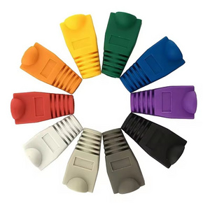 Factory High Quality Rubber Colorful Rj45 Sleeve Boots For Cat5e Cat6 Modular Plug Connector Best Price