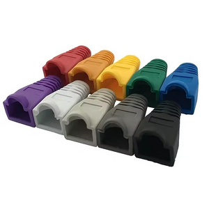 8p8c Modular Plug Sleeve Rj45 Cat5e Cat6 Cat7 Dust Cover Boot