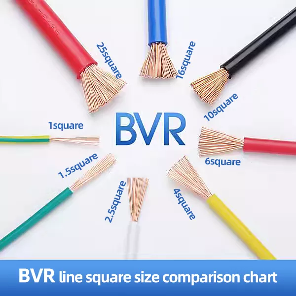 BVR Electric Wire Soft Flexible Good Bendability BVR Single Plastic Multi-Strand copper core wire