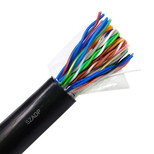 2/25/50 pairs direct burial cat5 cat3 telephone cable 24AWG copper core underground communication cable