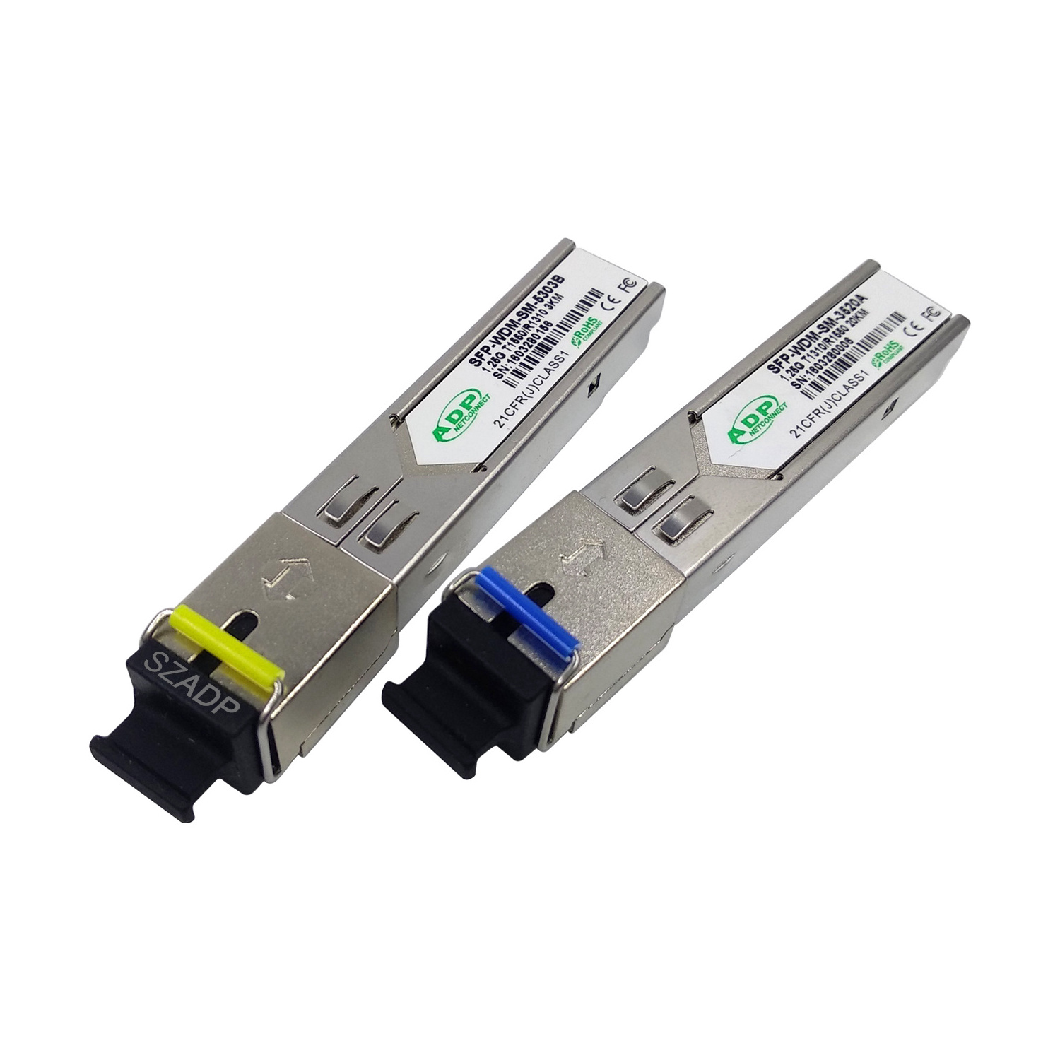 Optical Module SFP SC LC 1270/1330 Single Mode 10G  1310/1550 1.25G  20KM/60KM Fiber Optic Transceiver Module