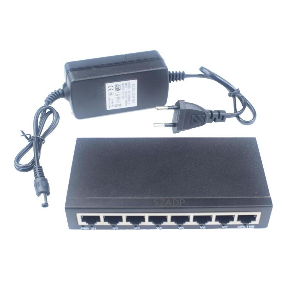 SZADP 8 Port Gigabit Switch Network Switch 1000Mbps with the best price network POE Switch