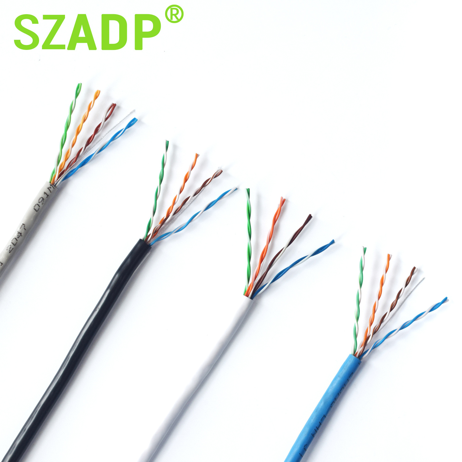 Factory Shielded sftp ftp cat5e network lan cable 24AWG CCA cat 5e UTP outdoor cable 1000ft box