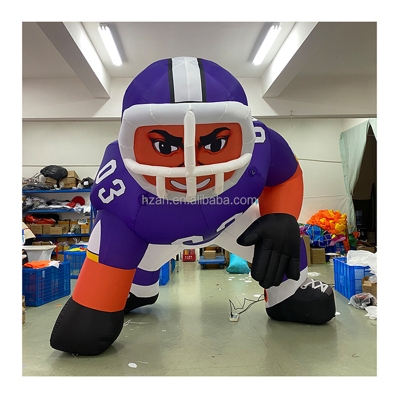 Custom Super Bowl Props Giant Inflatable Player Inflatable NFL Player with Helmet