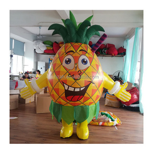 Moving Inflatable Costume Inflatable Pineapple Cartoon Doll Suit for Sale