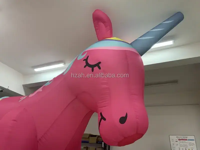 Inflatable Pony Horse Rainbow Unicorn Cartoon for Party Decoration