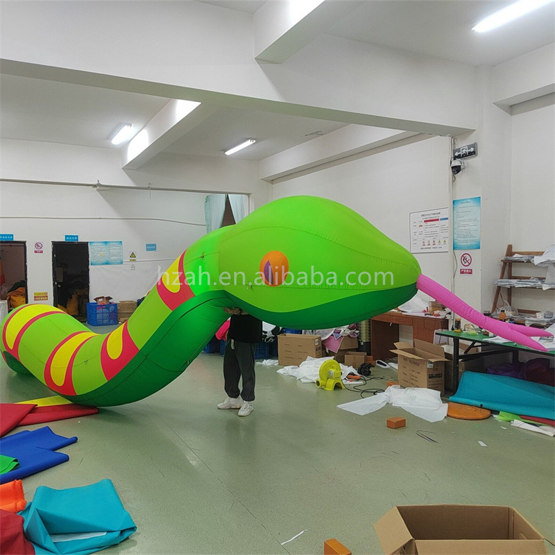 Advertising Giant Inflatable Snake Cartoon for Zoo Park