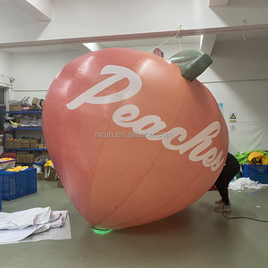 Giant advertising inflatable peach model inflatable fruit balloon with logo