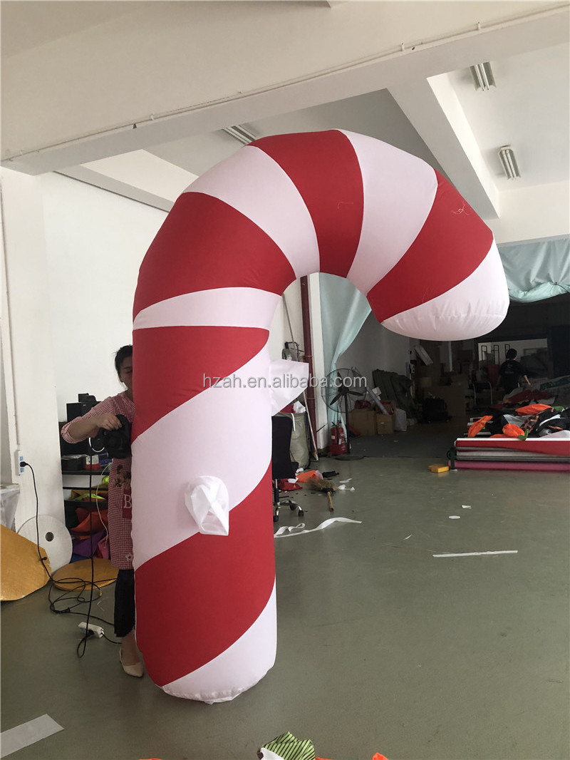 Parade Performance Inflatable Candy Cane Costume for Christmas Decoration