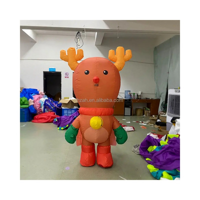 Christmas Inflatable Reindeer Costume for Christmas Outdoor Parade Decoration