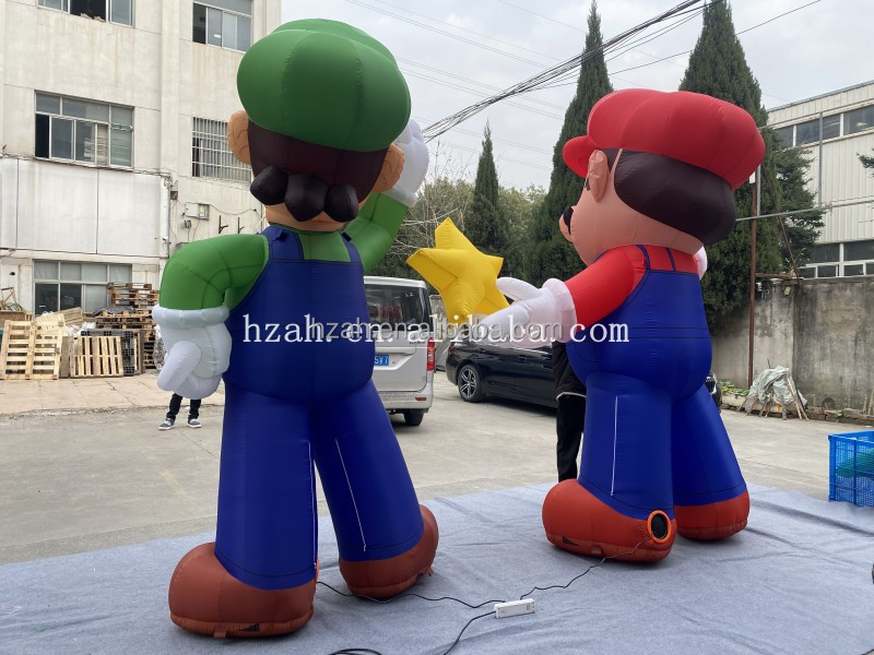 Game character super mario luigi cartoon inflatable mario for Children