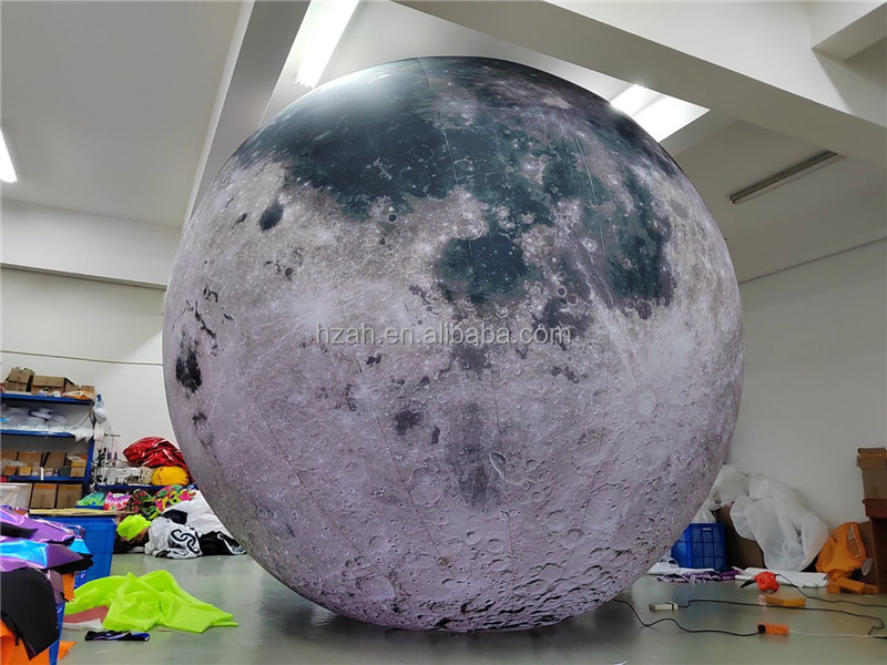 LED Inflatable Earth Moon Lighting Space Planet Balloon for Decoration