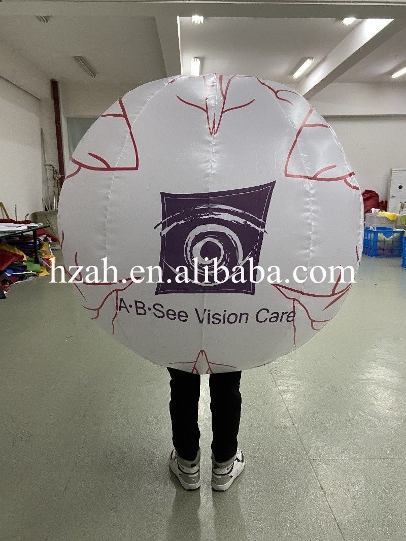 Parade Performance Walking Eyeball Costume Inflatable Eyeball Balloon Model for Activity