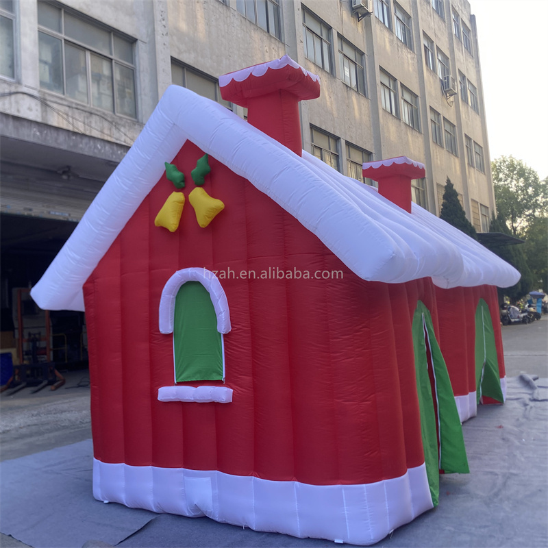 Inflatable Christmas house commercial giant inflatable Christmas house bouncy for Xmas decorations