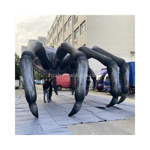 Giant inflatable halloween decoration inflatable spider black spider animal for roof decorations