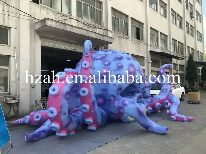 Giant inflatable octopus booth tent for ocean event advertising