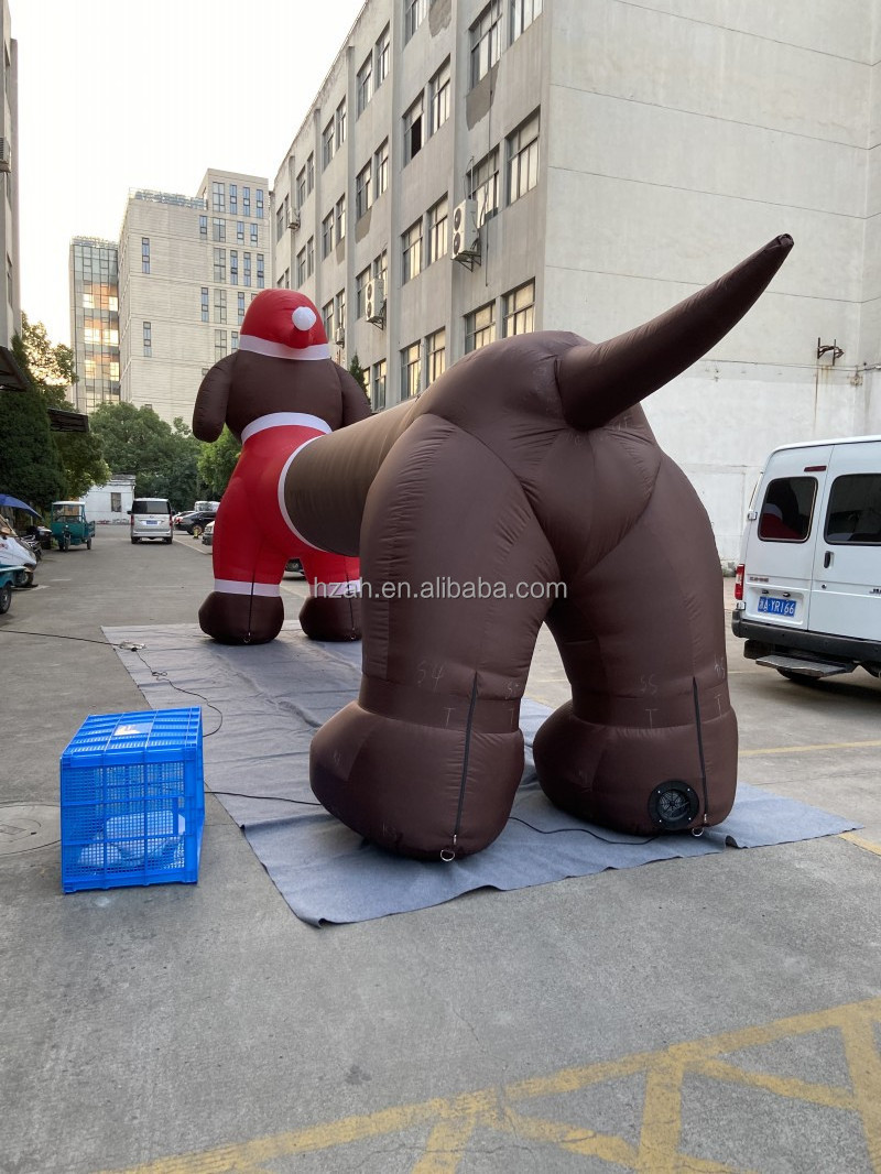 Inflatable dachshund inflatable wiener dog for outdoor Christmas decoration