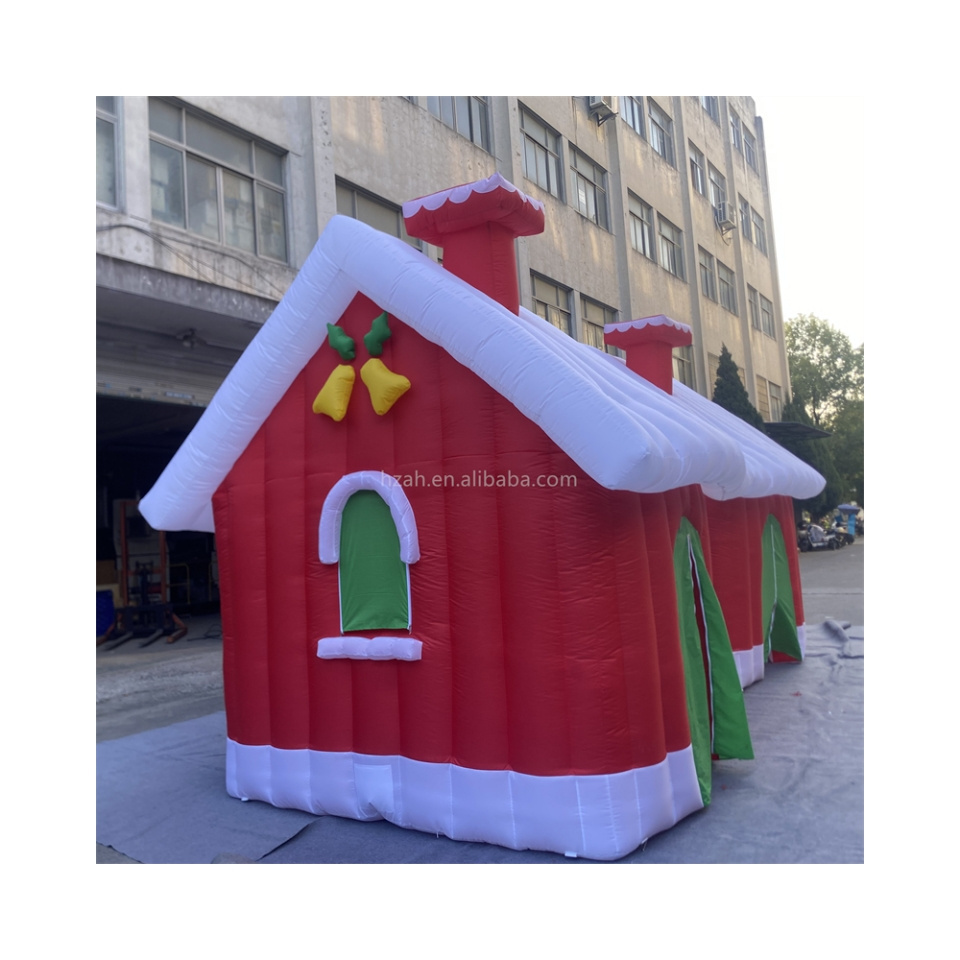 Inflatable Christmas house commercial giant inflatable Christmas house bouncy for Xmas decorations