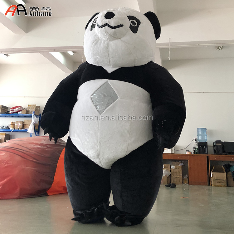 Parade Decoration Inflatable Panda And White Bear Cartoon Costumes