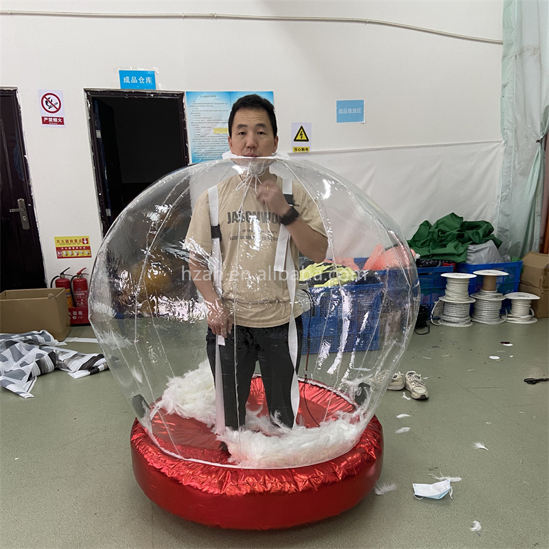 Christmas Inflatable Snow Globe Costume for Holiday Event Props