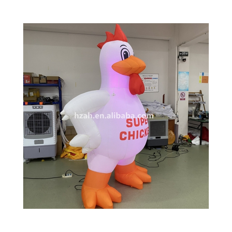 Giant custom inflatable chicken for advertising cartoon rooster model