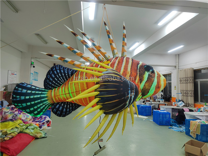 Giant inflatable lionfish inflatable fire-fish tropical pterois ...