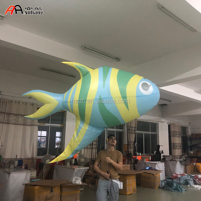 Blue Inflatable Costume Dolphin Cartoon for Advertising Decoration