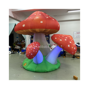 Giant Colorful LED Inflatable Mushroom Balloon Mushrooms For Party Decoration Alice In Wonderland