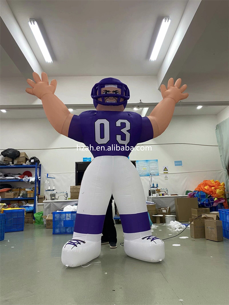 NFL Football Game Decoration Inflatable Rugby Player Inflatable Football Player for Event