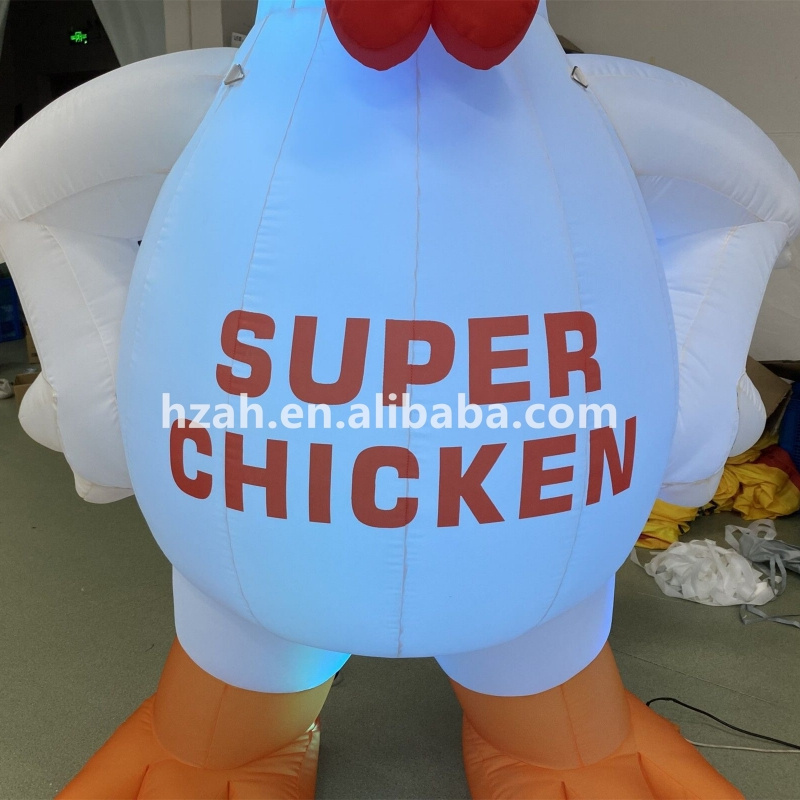 Giant custom inflatable chicken for advertising cartoon rooster model