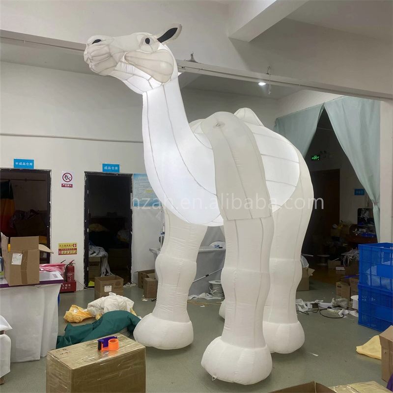 LED Inflatable Animal Camel Blow Up Camel Model Balloon For Zoo Decorations