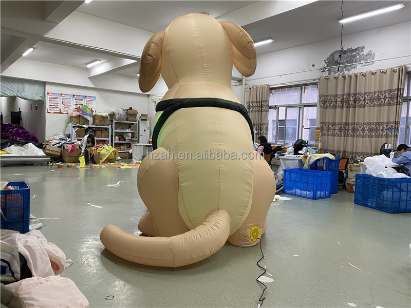 Giant Inflatable Dog Model with LED Lighting for Advertising