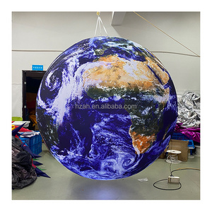 Custom led light inflatable earth inflatable earth model balloon inflatable planet for solar system ceiling decoration