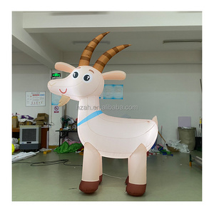 Giant inflatable goat inflatable farm animals cartoon model balloon for decoration