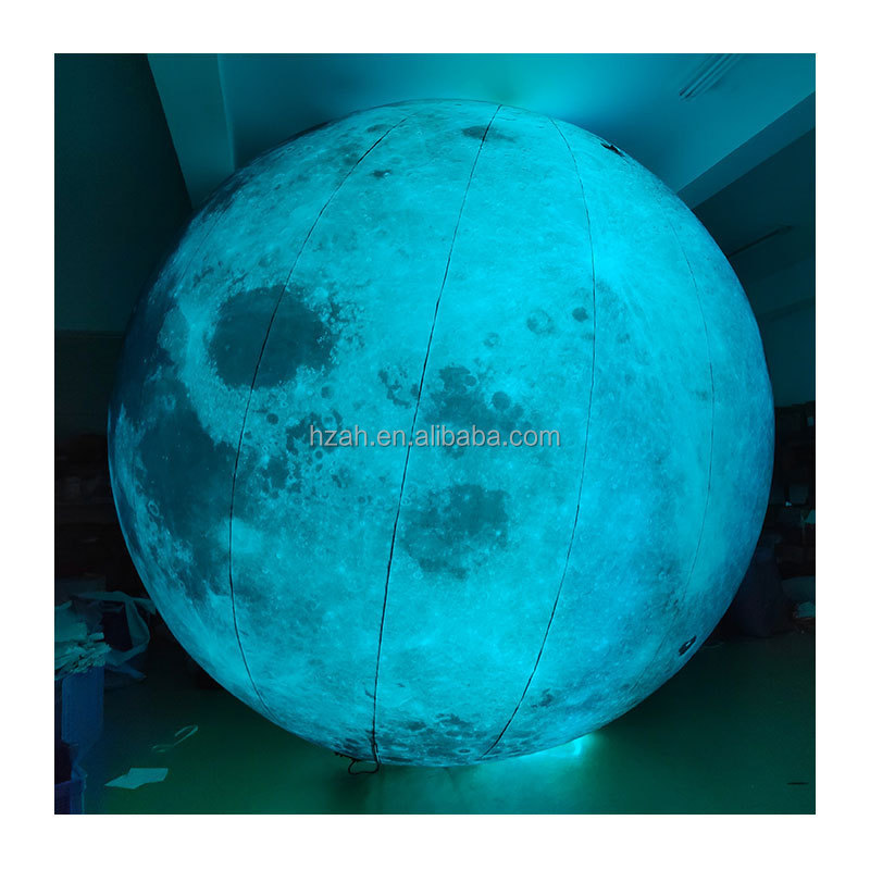 LED Inflatable Earth Moon Lighting Space Planet Balloon for Decoration