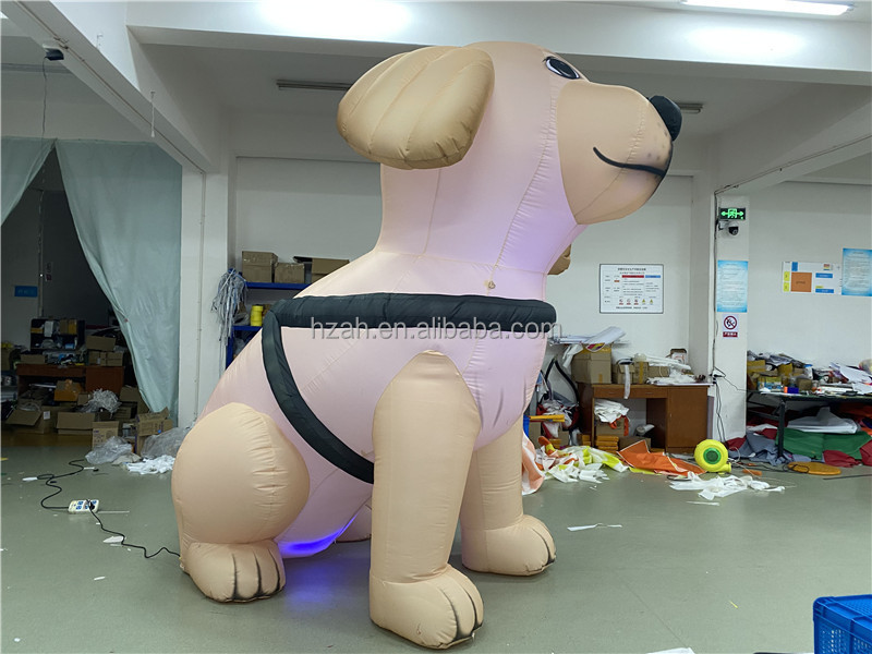 Giant Inflatable Dog Model with LED Lighting for Advertising